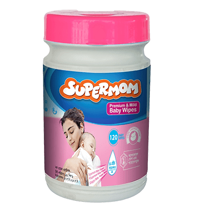 Supermom Mild Baby Wipes Canister 160 pcs