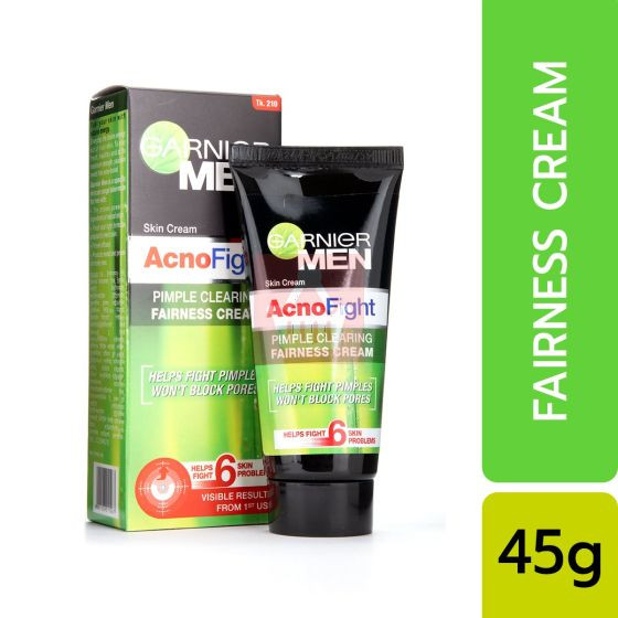 Garnier - Men Acno Fight Pimple Clearing Fairness Cream - 45gm