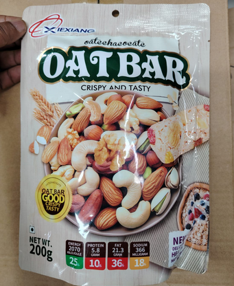 Healthy Bar Crispy And Tasty Oat Chocolate Bar Poly 200g