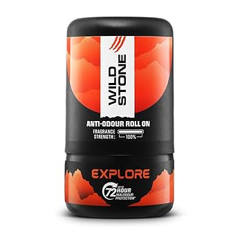 Wild Stone Explore Anti-Odour Roll On For Men, 50ml