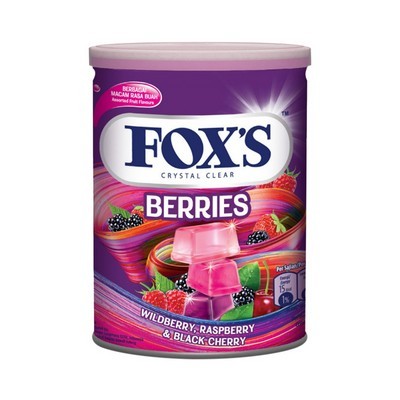 FOXS CRYSTAL CLEAR BERRIES CANDY 180 GM
