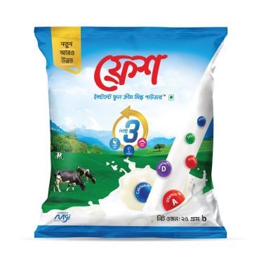 Fresh Instant Full Cream Milk Powder 25gm