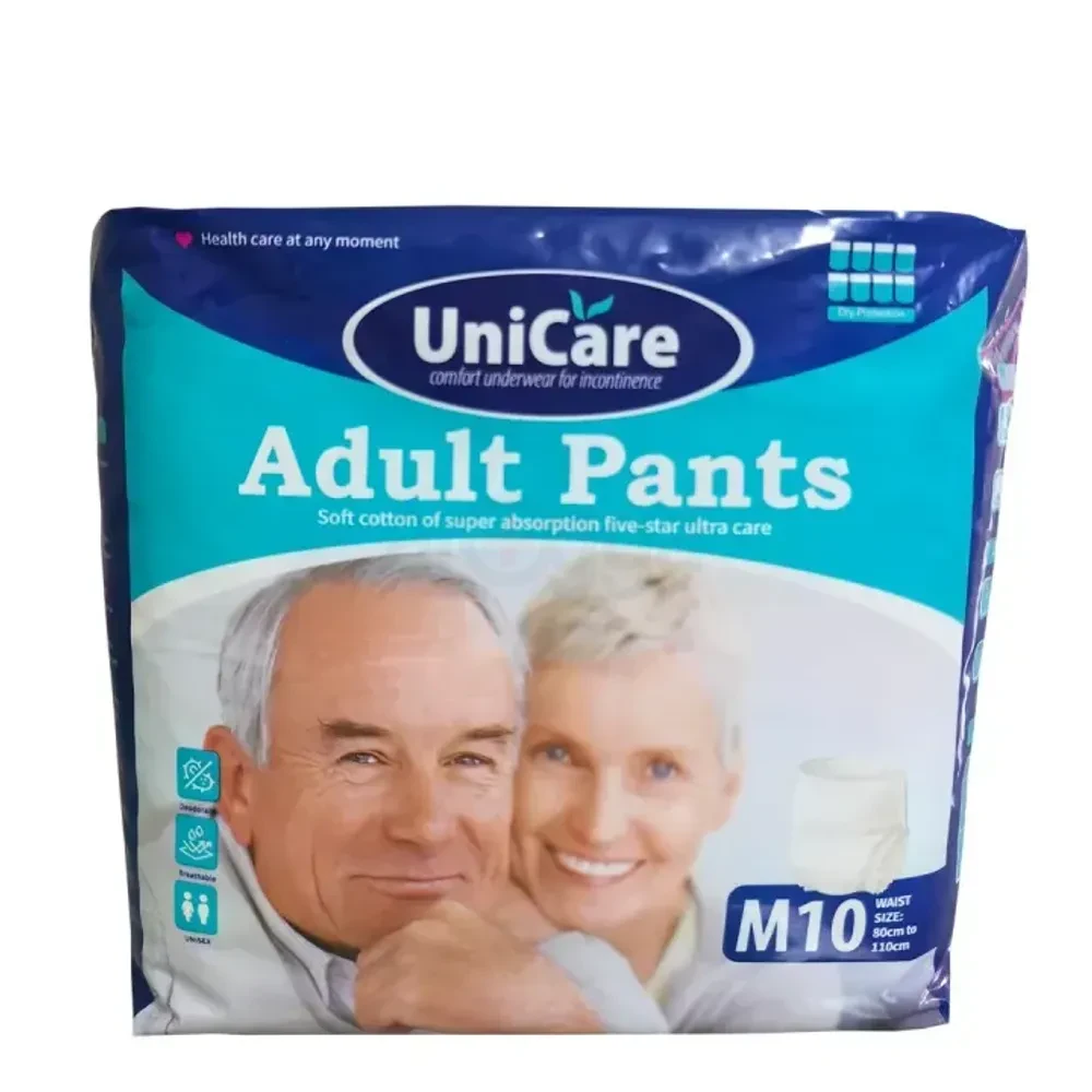 UNICARE ADULT PANTS M 10 WAIST SIZE 80 CM TO 110 CM