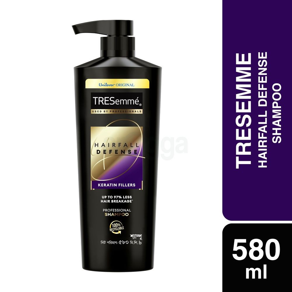 Tresemme Shampoo Keratin Smooth Hairfall Defense 580 ml